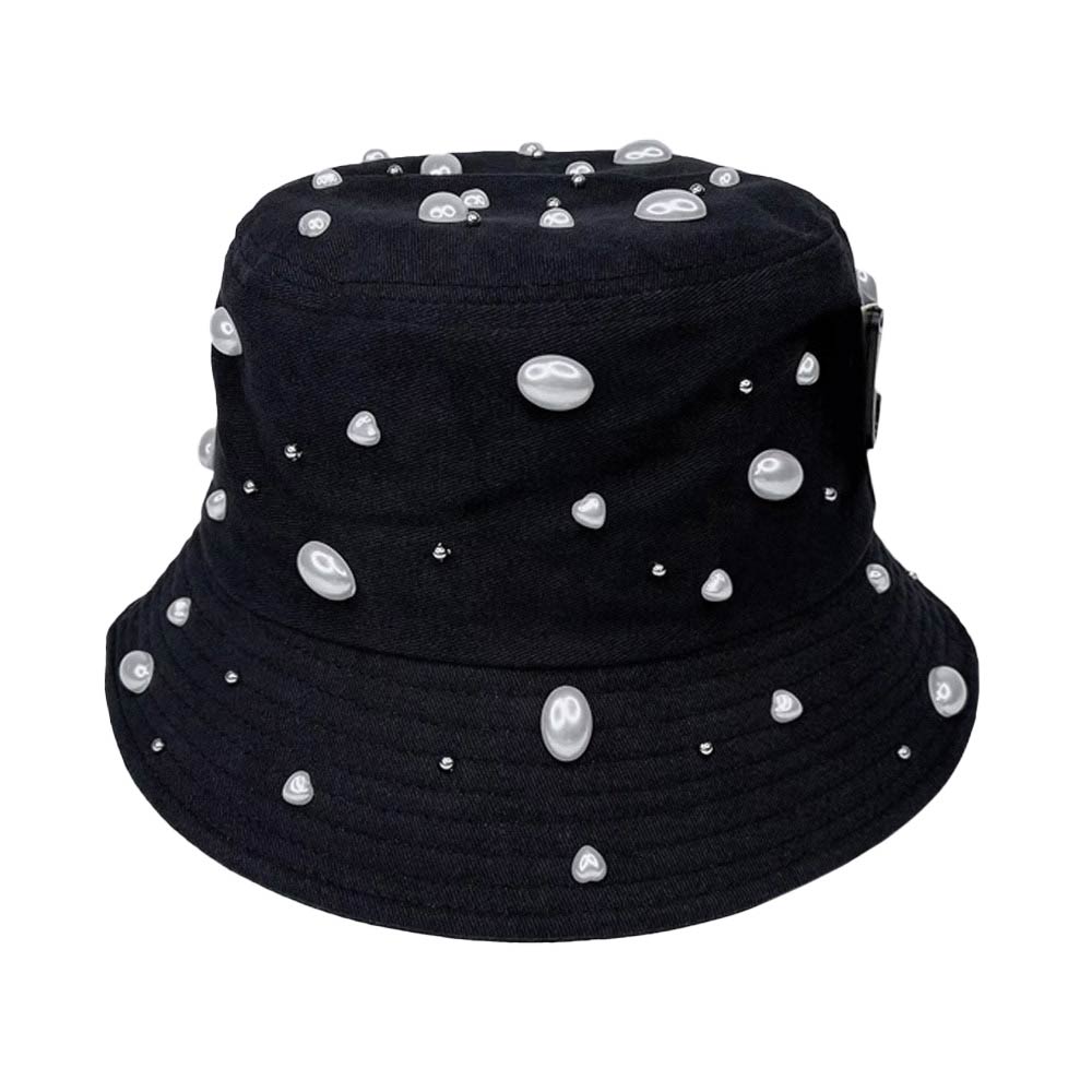 Black Pearl Embellished Bucket Hat, a beautifully designed hat with combinations of perfect colors that will make your choice enrich to match your outfit. The Pearl embellished bucket hat makes you tremendous at the party and absolutely gets many compliments. Show your trendy side with this lovely bucket hat. Offer great protection, Keeps the sun from your face. 