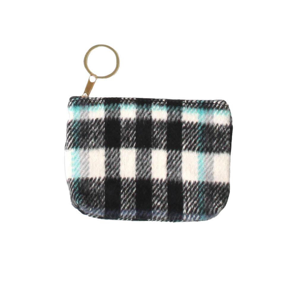 Black Plaid Check Coin Card Purse, is the ultimate solution to your style and handy accessories both. You can carry money, credit cards, watch, phone, etc. without any hassle. It's also the perfect gift for Birthdays, holidays, Christmas, New Year, etc. Its stylish look and comfortability make it different from other purses. Stay fashionable and comfortable anywhere anytime.