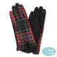 Black Plaid Check Patterned Touch Smart Gloves, enrich your smartness and comfortability. Perfect to complete your outfit in a trendy and stylish way. It keeps you warm and toasty on winter and cold days. It's suitable to use your electronic devices and touchscreens with ease while keeping your fingers covered, and swiping away! A pair of these gloves are awesome winter gift for your family, friends, anyone you love, and even yourself. Stay trendy and comfortable!