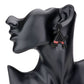 Black Rhinestone Beaded Witch Hat Dangle Earrings, Witch Hat Dangle Statement Halloween Earrings, Halloween is the time of year where there is magic in the night when Witch Hat's rhinestone glow with candlelight, we have the perfect accessories to a sparkling sweet style to your look. Dress up and have a spook-takular good time!