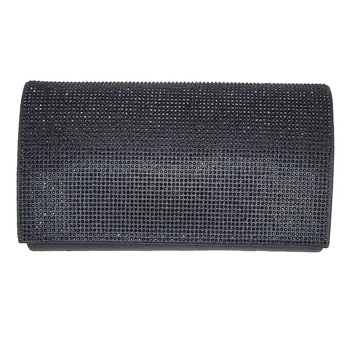 Black One Inside Slip Pocket Shimmery Evening Clutch Bag, This high quality evening clutch is both unique and stylish. perfect for money, credit cards, keys or coins, comes with a wristlet for easy carrying, light and simple. Look like the ultimate fashionista carrying this trendy Shimmery Evening Clutch Bag!