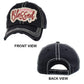 Black Simply Blessed Vintage Baseball Cap, A beautiful & cool religious-themed vintage cap that will not only save a bad hair day but also amps up your beauty to a greater extent. This Simply Blessed message embroidered baseball hat is made for you. It's fully adjustable and easy to wear in the perfect style! Perfect to keep your hair away from your face while exercising, running, playing tennis, or just taking a walk outside.