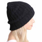 Black Soft Solid Knit Beanie Hat, made with 100% soft and warm acrylic yarn to ensure maximum comfort and durability with perfect style. Ideal winter head cover! Comes in one size winter cap that fits most head sizes. wear it with any outfit before running out of the door into the cool air to keep yourself warm and toasty and absolutely unique. You’ll want to reach for this toasty beanie to stay trendy on any occasion at any place.