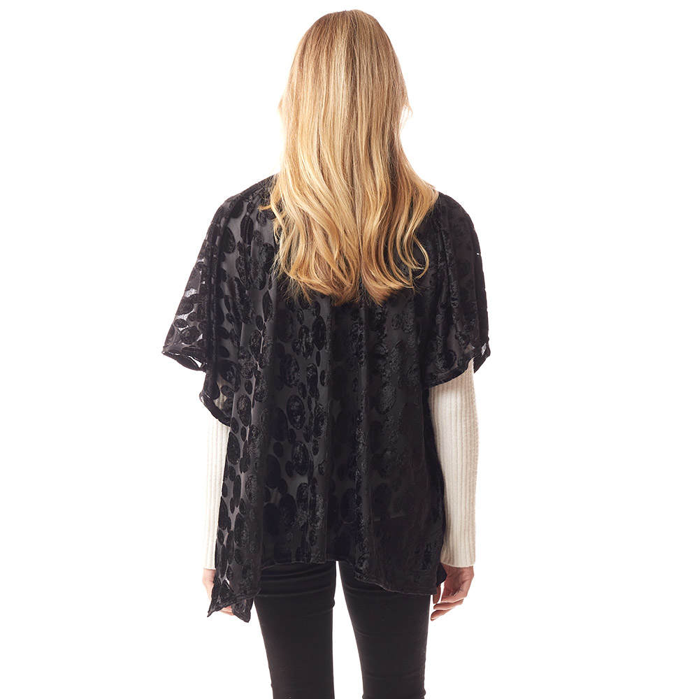 Solid Color Floral Print Long Velvet Shawl Winter Burnout Shawl Poncho Women Outwear Cover, the perfect accessory, luxurious, trendy, super soft chic capelet, keeps you warm & toasty. You can throw it on over so many pieces elevating any casual outfit! Perfect Gift Birthday, Holiday, Christmas, Anniversary, Wife, Mom, Special Occasion