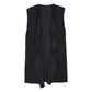 Black Waterfall Lapel Satin Vest, Luxurious, trendy, super soft chic capelet, keeps you warm and toasty. You can throw it on over so many pieces elevating any casual outfit! Perfect Gift for Wife, Birthday, Holiday, Christmas, Anniversary, Fun