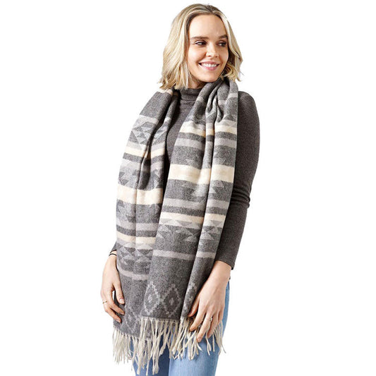 Black Western Patter Printed Scarf, beautifully printed design makes your beauty more enriched. Great to wear daily in the cold winter to protect you against the chill. It amplifies the glamour with a polyester material that feels amazing snuggled up against your cheeks. This scarf is a versatile choice that can be worn in many ways. Perfect Gift for Wife, Mom, and your beloved ones on their Birthdays or any other occasions. Perfect for wear at Holidays, Christmas, Anniversary, Fun Night Out, etc.