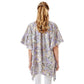 Blue Floral Paisley Printed Ruffle Sleeves Cover Up Kimono Poncho, This Poncho is Soft, Lightweight and Breathable Fabric, Close to Skin, Comfortable to Wear. Sophisticated, flattering and cozy, this Poncho drapes beautifully for a relaxed, pulled-together look. Suitable for Weekend, Work, Holiday, Beach, Party, Club, Night, Evening, Date, Casual and Other Occasions in Spring, Summer and Autumn.