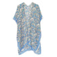 Blue Flower Leaf Printed Cover Up Kimono Poncho, This timeless Kimono Poncho is Soft, Lightweight and Breathable Fabric, Comfortable to Wear. Sophisticated, flattering and cozy, this Poncho drapes beautifully for a relaxed, pulled-together look. Suitable for Weekend, Work, Holiday, Beach, Party, Club, Night, Evening, Date, Casual and Other Occasions in Spring, Summer and Autumn. 