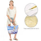 Blue Impressionist Beach Scene Print Tote Bag,  Whether you are out shopping, going to the pool or beach, this beach scene tote bag is the perfect accessory. Spacious enough for carrying any and all of your seaside essentials. The soft rope straps really helps carrying this tie due shoulder bag comfortably. Perfect as a beach bag to carry foods, drinks, towels, swimsuit, toys, flip flops, sun screen and more. Gift idea for your loving one!