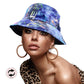 Blue Reversible Love Super Angel Message Smile Tie Dye Bucket Hat, Keep your styles on even when you are relaxing at the pool or playing at the beach. Large, comfortable, and perfect for keeping the sun off of your face, neck, and shoulders. Perfect gifts for birthdays, holidays, Valentine’s Day, or any meaningful occasion.