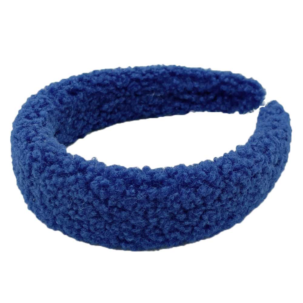 Blue Solid Sherpa Headband, Solid Sherpa Headband making you feel extra glamorous. Push back your hair with this pretty headband to make you attractive on special occasions. Add a pop of color to any plain outfit and make your outlook an awesome match! Be ready to receive compliments with this beautiful Sherpa headband. Be the ultimate trendsetter wearing this chic headband with all your stylish outfits and rock the special occasions!