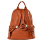 Brown Elegant Soft PU Leather Bag Casual Shoulder Women's Backpack, These backpack purse is made of soft, waterproof and durable PU Leather, which can keep this fashion women backpack clean, dry and comfortable. Elegant PU Leather as an eye-contacting element, gives you confidence with this lady backpack purse. This casual women backpack features- one big zipper pocket and outside section keeps two zipper pockets for cosmetic or glasses case and also have two side zipper pockets.