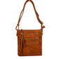Brown Fashionable Womens Soft Leather Crossbody Purse Shoulder Bag, Show your trendy side with this awesome crossbody bag. Have fun and look stylish. Versatile enough for wearing straight through the week, perfectly lightweight to carry around all day. Hands-Free Cross-Body adds an instant runway style to your look, giving it ladylike chic. This handbag is destined to become your new favorite. Detachable, adjustable crossbody strap. Exterior front zip pocket.