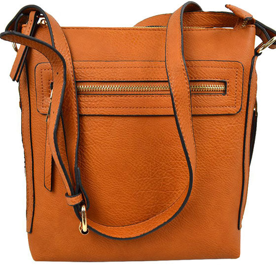 Brown Faux Leather Adjustable Strap Crossbody Bag. Show your trendy side with this awesome crossbody bag. Have fun and look stylish. Versatile enough for wearing straight through the week, perfectly lightweight to carry around all day. Birthday Gift, Anniversary Gift, Mother's Day Gift, Graduation Gift, Valentine's Day Gift.