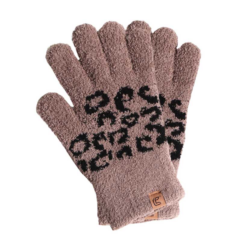 Brown Leopard Cozy Gloves, gives your look so much eye-catching texture with Leopard Cozy Gloves, a cozy feel, very fashionable, attractive, cute looking in winter season.  It will allow you to easily use your electronic devices and touchscreens while keeping your fingers covered, and swiping away! A pair of these gloves are awesome winter gift for your family, friends, anyone you love, and even yourself. Complete your outfit in trendy style!