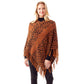 Brown Leopard Patterned Poncho, is a luxurious and trendy that enriches your beauty in a greater extent. It's super soft chic capelet which keeps you warm, toasty and so comfortable. You can throw it on over so many pieces elevating any casual outfit! Perfect Gift for Wife, Mom, Birthday, Holiday, Christmas, Anniversary, Fun Night Out. Stay trendy and comfortable!