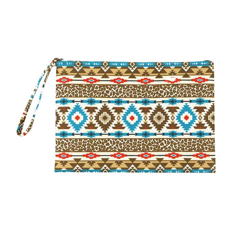 Brown Leopard Tribal Pattern Pouch Clutch Bag. Look like the ultimate fashionista when carrying this small chic bag, great for when you need something small to carry or drop in your bag. Keep your keys handy & ready for opening doors as soon as you arrive. Perfect Birthday Gift, Anniversary Gift, Mother's Day Gift.