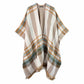 Reversible Plaid Check Patterned Poncho, the perfect accessory, luxurious, trendy, super soft chic capelet, keeps you warm & toasty. You can throw it on over so many pieces elevating any casual outfit! Perfect Gift Birthday, Holiday, Christmas, Anniversary, Wife, Mom, Special Occasion