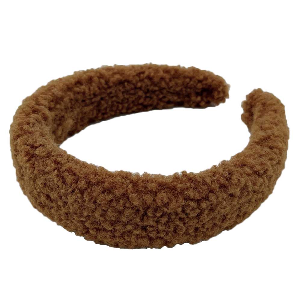 Brown Solid Sherpa Headband, Solid Sherpa Headband making you feel extra glamorous. Push back your hair with this pretty headband to make you attractive on special occasions. Add a pop of color to any plain outfit and make your outlook an awesome match! Be ready to receive compliments with this beautiful Sherpa headband. Be the ultimate trendsetter wearing this chic headband with all your stylish outfits and rock the special occasions!