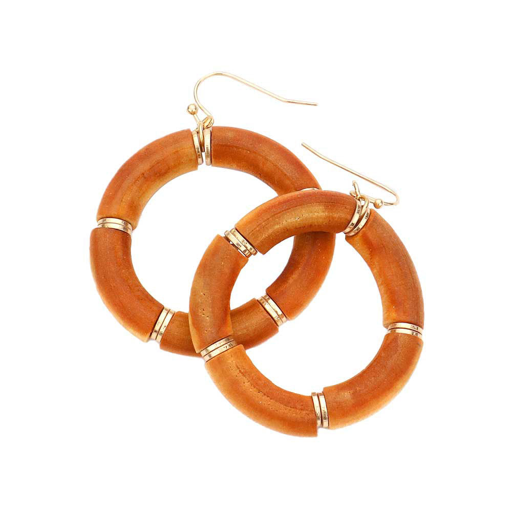 Brown Wood Open Circle Dangle Earrings, put on a pop of color to complete your ensemble. Beautifully crafted design adds a gorgeous glow to any outfit Perfect for adding just the right amount of shimmer & shine . Perfect Birthday Gift, Anniversary Gift, Mother's Day Gift, Graduation Gift.