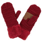 Burgundy C C Solid Color Knitted Mitten Gloves, give your look so much more eye-catching with a solid color. It gives you a cozy feel, very fashionable, attractive, and cute looking in the winter season and cold days. This easy and classic glove is soft and muted. Before running out the door into the cool air, you’ll want to reach for these toasty gloves to keep your hands incredibly warm. An awesome pair of gloves that fits with any outfit with style.