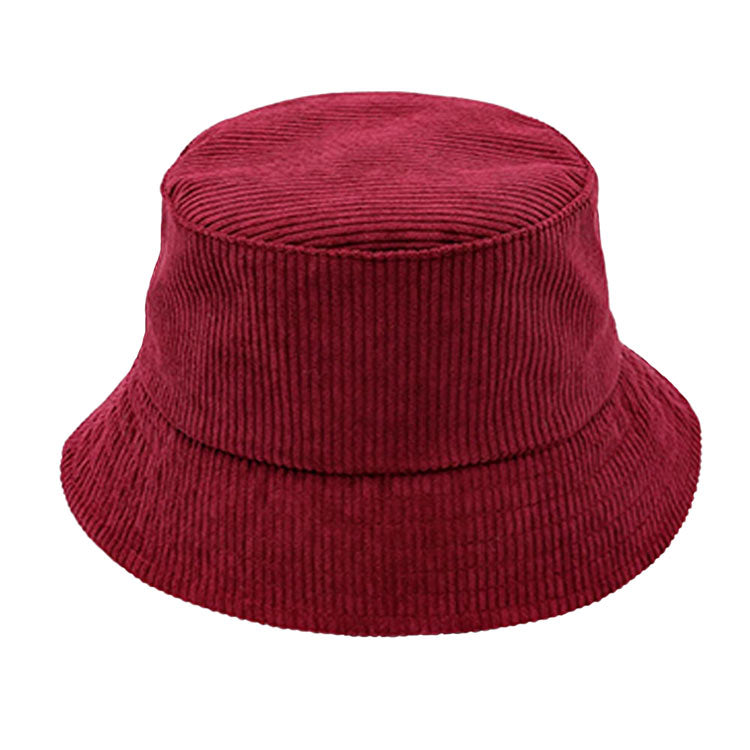 Burgundy Solid Corduroy Bucket Hat, show your trendy side with this floral corduroy bucket hat. Adds a great accent to your wardrobe, This elegant, timeless & classic Bucket Hat looks fashionable. Perfect for that bad hair day, or simply casual everyday wear;  Accessorize the fun way with this solid Corduroy bucket hat. It's the autumnal touch you need to finish your outfit in style. Awesome winter gift accessory.