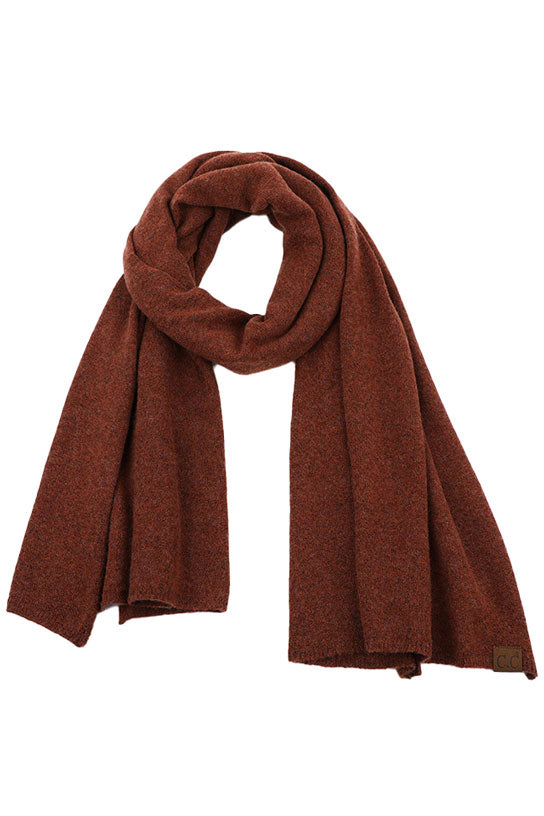 Burnt Soft Recycled Fine Yarn Cuff Scarf, Fashionable and stylish, Accent your look with this soft, highly versatile scarf. delicate, warm, on trend & fabulous, a luxe addition to any cold-weather ensemble. Great for daily wear in the cold winter to protect you against chill, This elegant quality scarf is a great addition to your collection of fashion accessories. Awesome winter gift accessory!