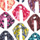 C C Tie Dye Bias Cut Scarf With Rubber Patch, add a beautiful look and touch of perfect class to your outfit in style. Nicely designed with tie dye that gives a unique and awesome appearance with comfort and warmth. Perfect weight makes it wearable to complement your outfit, or with your favorite fall jacket. Great for daily wear in the cold winter to protect you against the chill.