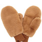 Camel CC Faux Fur Mittens With Shepherd Lining, are a smart, eye-catching, and attractive addition to your outfit. These trendy gloves keep you absolutely warm and toasty in the winter and cold weather outside. Accessorize the fun way with these gloves. It's the autumnal touch you need to finish your outfit in style. A pair of these gloves will be a nice gift for your family, friends, anyone you love, and even yourself.