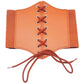 Camel  Corset Stretch Belt, Easy and comfortable to wear or take off. Adjustable belt band fits waistline. Corset lacing style in the front, snap button closure to lock the belt with a high stretchy elastic band. High-quality material which makes it comfortable and durable. Classical & Elegant design, simple but stylish, all-match wide waist belt. Retro-designed belts, transform your clothing look in seconds.