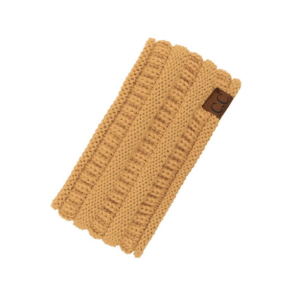 Camel C.C Solid Ribbed Ponytail Earmuff Headband Knit Ear Warmer Headband; soft ribbed knit ear warmer will shield you from cold weather ensuring all day comfort. The ear band is wide, soft & comfortable adding a sleek style to your ensemble. Perfect Gift Christmas, Birthday, Holiday, Anniversary, Valentine's Day, Loved One