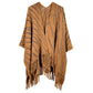 Camel Zebra Patterned Crochet Poncho, on-trend & fabulous will surely amp up your beauty in perfect style. A luxe addition to any cold-weather ensemble. The perfect accessory, luxurious, trendy, super soft chic capelet. It keeps you warm and toasty in winter & cold weather. You can throw it on over so many pieces elevating any casual outfit! Perfect Gift for Wife, Mom, Birthday, Holiday, Anniversary, or Fun Night Out. Have a comfortable winter!