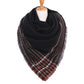 Classic Black Plaid Check Scarf Blanket Warm Black Plaid Check Scarf Plaid Wrap, accent your look with this soft, highly versatile plaid muffler. A rugged staple brings a classic look, adds a pop of color & completes your outfit, keeping you cozy & toasty. Perfect Gift Birthday, Holiday, Christmas, Anniversary, Valentine's Day