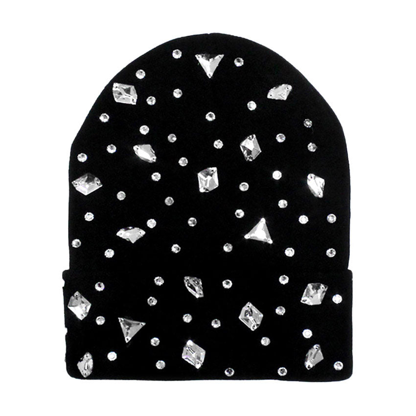 Clear Acrylic Bling Beanie Hat. Before running out the door into the cool air, you’ll want to reach for these toasty beanie to keep your hands incredibly warm. Accessorize the fun way with these beanie, it's the autumnal touch you need to finish your outfit in style. Awesome winter gift accessory!