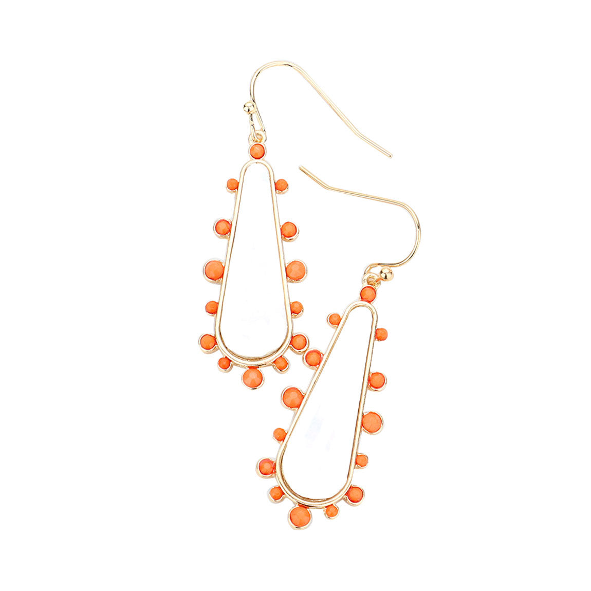Coral Mother Of Pearl Teardrop Dangle Earrings, these Evening dangles earrings are lightweight and make a stylish addition to your fashion earring and jewelry collection. put on a pop of color to complete your ensemble. Jewelry that fits your lifestyle! Perfect Birthday Gift, Anniversary Gift, Mother's Day Gift, Graduation Gift, Prom Jewelry, Just Because Gift, Thank you Gift.