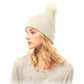Cozy Ivory Metallic Thread Pom Pom Beanie Hat Ivory Metallic Hat Beanie Winter Hat, warm & cozy, this winter hat adds a glitzy sparkle to your wardrobe on windy chilly days. Classic, trendy & chic easy to match your ensemble. Perfect Gift Birthday, Christmas, Holiday, Stocking Stuffers, Anniversary, Valentine’s Day, Loved One