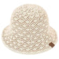 Creme C.C Cloche Bucket Hat, whether you’re basking under the summer sun at the beach, lounging by the pool, or kicking back with friends at the lake, a great hat can keep you cool and comfortable even when the sun is high in the sky. Large, comfortable, and perfect for keeping the sun off of your face, neck, and shoulders, ideal for travelers who are on vacation or just spending some time in the great outdoors.