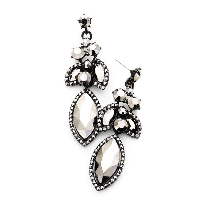Classic Elegant Crystal Rhinestone Marquise Evening Earrings Special Occasion, pair these stud back earrings with any ensemble for a polished look. Sophisticated glow adding eye-catching sparkle to your LBD. Birthday Gift, Anniversary, Prom, Christmas, Holiday Party, Sweet 16, Wedding, Quinceanera, Christmas, New Years