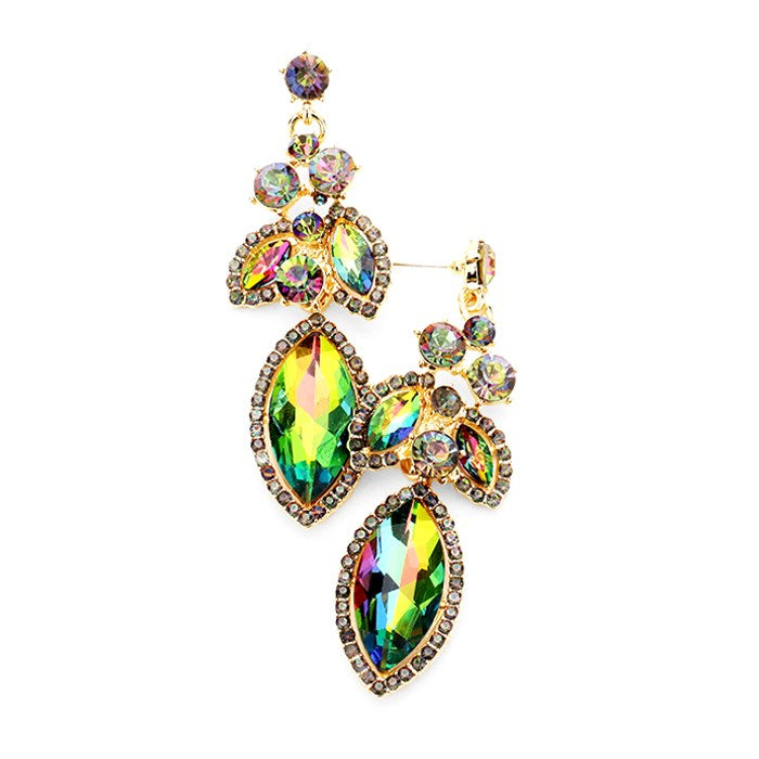 Classic Elegant Crystal Rhinestone Marquise Evening Earrings Special Occasion, pair these stud back earrings with any ensemble for a polished look. Sophisticated glow adding eye-catching sparkle to your LBD. Birthday Gift, Anniversary, Prom, Christmas, Holiday Party, Sweet 16, Wedding, Quinceanera, Christmas, New Years