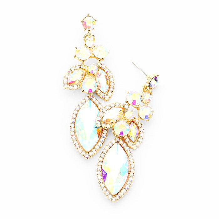 Classic Elegant Crystal Rhinestone Marquise Evening Earrings Special Occasion, pair these stud back earrings with any ensemble for a polished look. Sophisticated glow adding eye-catching sparkle to your LBD. Birthday Gift, Anniversary, Prom, Christmas, Holiday Party, Sweet 16, Wedding, Quinceanera, Christmas, New Years