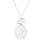 Silver Pineapple Necklace Add this tropical pineapple necklace to any outfit. Fabulous fashion & sleek metal pineapple necklace adds some shine, coordinate with any ensemble from business casual to everyday wear. Perfect Birthday Gift, Mother's Day Gift, Anniversary Gift, Graduation Gift, Thank you Gift, Just Because Gift, Metal Necklace