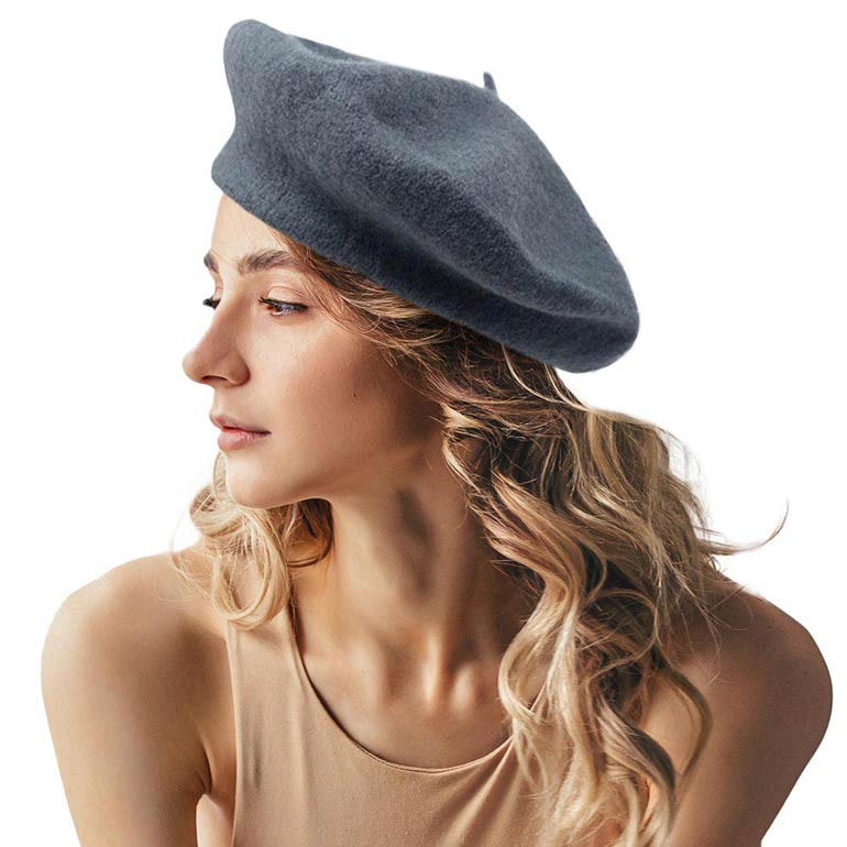 Dark Gray Solid Beret Hat, this Solid Beret Hat is made with care and love from very soft and warm yarn. Wear it to lend a modern liveliness above a raincoat on trans-seasonal days in the city. Trendy and beautiful hat that amps up your outlook Birthday Gift , Christmas Gift , Anniversary Gift, Regalo Navidad, Regalo Cumpleanos, Valentine's Day Gift.