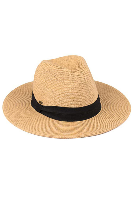 Dark Natural Black C.C adjustable string straw hat. Whether you’re basking under the summer sun at the beach, lounging by the pool, or kicking back with friends at the lake, a great hat can keep you cool and comfortable even when the sun is high in the sky.  Large, comfortable, and perfect for keeping the sun off of your face, neck, and shoulders, ideal for travelers who are on vacation or just spending some time in the great outdoors.