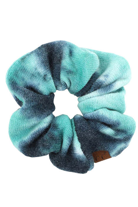Deep Teal C.C Tie Dye Soft Scrunchies, hair scrunchie will adorn your tresses making them look amazing, fun & trendy. Either way they will add a spark of style & charm. So cute and super stylish with any outfit! Great accessory, cutest addition to a plain outfit. Wear it in your hair or around your wrist for a two-in-one accessory. Perfect Gift.