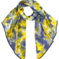 Denim Yellow C C Tie Dye Bias Cut Scarf With Rubber Patch, add a beautiful look and touch of perfect class to your outfit in style. Nicely designed with tie dye that gives a unique and awesome appearance with comfort and warmth. Perfect weight makes it wearable to complement your outfit, or with your favorite fall jacket. Great for daily wear in the cold winter to protect you against the chill.