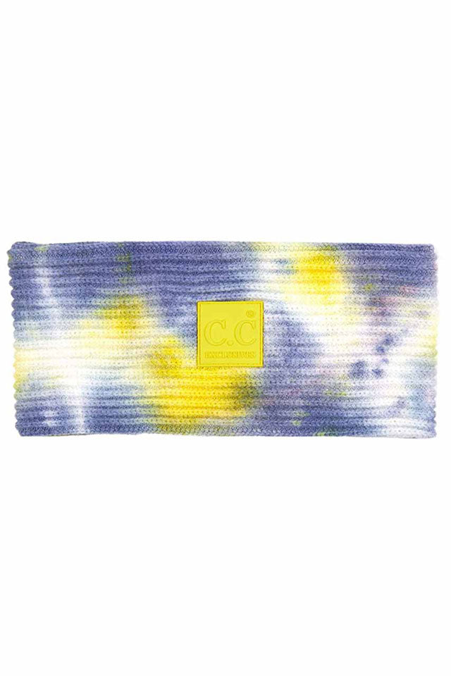 Denim Yellow C.C Tie Dye Headband With Rubber Patch, extract your glamour with an awesome look. Push back your hair with this rubber patch headband to show you up in a stylish way. Spice up any plain outfit and be ready to receive compliments. Be the ultimate trendsetter wearing this chic headband with all your stylish outfits! It's perfect for covering up a bad hair day! A beautiful gift for the persons you care about the most, even yourself! Stay stylish.