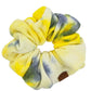 Denim Yellow C.C Tie Dye Soft Scrunchies, hair scrunchie will adorn your tresses making them look amazing, fun & trendy. Either way they will add a spark of style & charm. So cute and super stylish with any outfit! Great accessory, cutest addition to a plain outfit. Wear it in your hair or around your wrist for a two-in-one accessory. Perfect Gift.