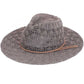 Earth Gray C.C Horseshoe Lace Knitting Panama Hat, whether you’re basking under the summer sun at the beach, lounging by the pool, or kicking back with friends at the lake, a great hat can keep you cool and comfortable even when the sun is high in the sky. Comfortable, and perfect for keeping the sun off of your face, neck, and shoulders, ideal for travelers who are on vacation or just spending some time in the great outdoors.