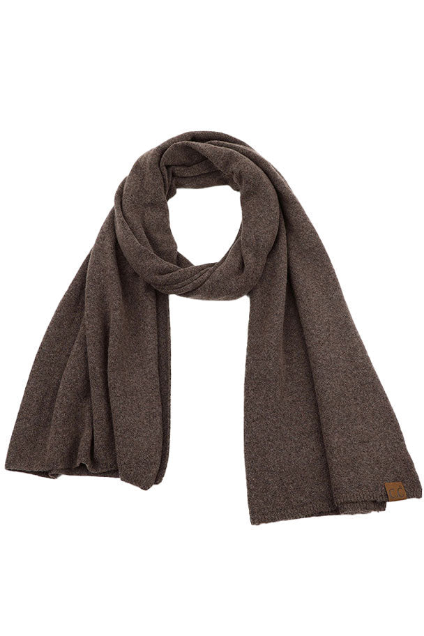 Earth Gray Soft Recycled Fine Yarn Cuff Scarf, Fashionable and stylish, Accent your look with this soft, highly versatile scarf. delicate, warm, on trend & fabulous, a luxe addition to any cold-weather ensemble. Great for daily wear in the cold winter to protect you against chill, This elegant quality scarf is a great addition to your collection of fashion accessories. Awesome winter gift accessory!