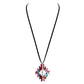 Enamel Aztec Pattern Pendant Necklace Aztec Necklace & Earring Set intricate & versatile enough for wearing through the week, comfortable for all-day wear, coordinate with any ensemble from business casual to everyday wear. Perfect Birthday Gift, Mother's Day Gift, Anniversary Gift, Thank you Gift, Graduation Gift